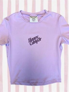 Happy Camp3r Lilac Crop Tee